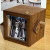 Picture of Custom Wooden Hand-Cranked Flip Photo Frame | Custom Wooden Family Photo Flipbook Frame | Couple Gifts,Wedding Gift