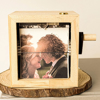 Picture of Custom Wooden Hand-Cranked Flip Photo Frame | Custom Wooden Family Photo Flipbook Frame | Couple Gifts,Wedding Gift