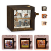 Picture of Custom Wooden Hand-Cranked Flip Photo Frame | Custom Wooden Family Photo Flipbook Frame | Couple Gifts,Wedding Gift