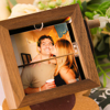 Picture of Custom Wooden Hand-Cranked Flip Photo Frame | Custom Wooden Family Photo Flipbook Frame | Couple Gifts,Wedding Gift