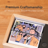Picture of Custom Motorized Flip Book | Auto Page Turning | Rechargeable Personalised Flip Album with Wooden Frame | Wooden Home Decor