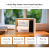 Picture of Custom Motorized Flip Book | Auto Page Turning | Rechargeable Personalised Flip Album with Wooden Frame | Wooden Home Decor