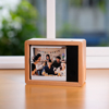 Picture of Custom Motorized Flip Book | Auto Page Turning | Rechargeable Personalised Flip Album with Wooden Frame | Wooden Home Decor