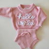 Picture of Newborn Baby Sweater Set - Custom Embroidered Baby Sweaters - Nice Baby Shower Gift