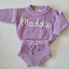 Picture of Newborn Baby Sweater Set - Custom Embroidered Baby Sweaters - Nice Baby Shower Gift