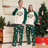 Picture of Family Pajama Set - Family Christmas Pajama Sets - Long Sleeves Pajamas - Green with Santa