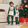 Picture of Family Pajama Set - Family Christmas Pajama Sets - Long Sleeves Pajamas - Green with Santa