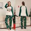 Picture of Family Pajama Set - Family Christmas Pajama Sets - Long Sleeves Pajamas - Green with Santa