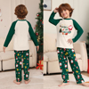 Picture of Family Pajama Set - Family Christmas Pajama Sets - Long Sleeves Pajamas - Green with Santa