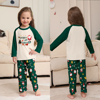 Picture of Family Pajama Set - Family Christmas Pajama Sets - Long Sleeves Pajamas - Green with Santa