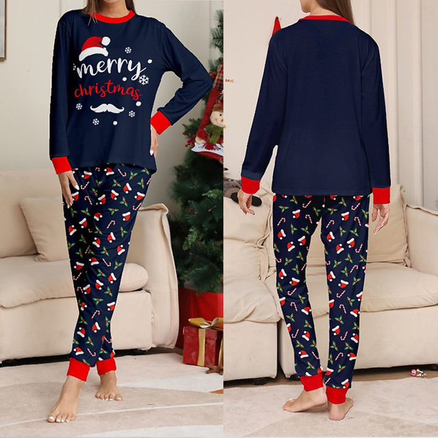 Picture of Family Pajama Set - Family Christmas Pajama Sets - Long Sleeves Pajamas - Merry Christmas