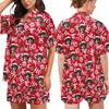 Picture of Custom Christmas Pajama Set - Custom Christmas Short Sleeves Face Pajamas Full Set - Personalised Unisex  Pajama Gift Set
