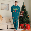 Picture of Family Pajama Set - Family Christmas Pajama Sets - Forest Green Long Sleeves Pajamas - Merry Christmas