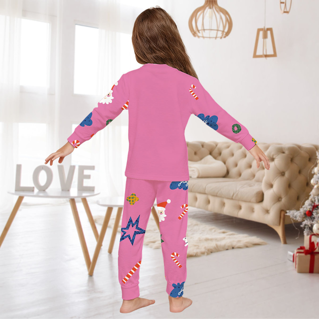 Picture of Family Pajama Set - Family Christmas Pajama Sets - Happy Snowmen Long Sleeves Pajamas - Family Christmas Gift