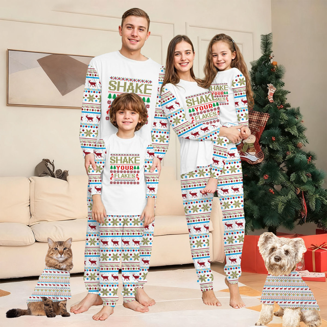 Picture of Family Pajama Set - Family Christmas Pajama Sets - Long Sleeve Pajamas - Nice Family Christmas Gift