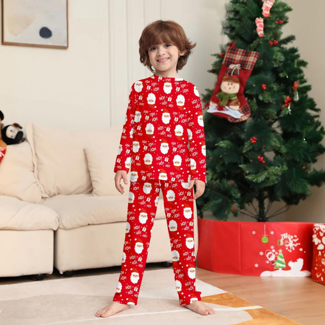 Picture of Family Pajama Set - Family Christmas Pajama Sets - Long Sleeves Pajamas - Ho!Ho!Ho!