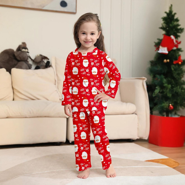 Picture of Family Pajama Set - Family Christmas Pajama Sets - Long Sleeves Pajamas - Ho!Ho!Ho!
