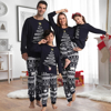 Picture of Family Pajama Set - Family Christmas Pajama Sets - Navy Blue Long Sleeves Pajamas - Sparkle Tree