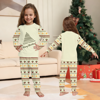 Picture of Family Pajama Set - Family Christmas Pajamas Set - ordic Tree & Vintage Festive Prints - Crew Neck Pajamas