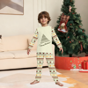 Picture of Family Pajama Set - Family Christmas Pajamas Set - ordic Tree & Vintage Festive Prints - Crew Neck Pajamas