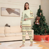 Picture of Family Pajama Set - Family Christmas Pajamas Set - ordic Tree & Vintage Festive Prints - Crew Neck Pajamas