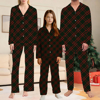 Picture of Family Pajama Set - Christmas Family Pajama Sets - Diagonal Stripes Long Sleeves Pajamas