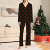 Picture of Family Pajama Set - Christmas Family Pajama Sets - Diagonal Stripes Long Sleeves Pajamas