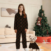 Picture of Family Pajama Set - Christmas Family Pajama Sets - Diagonal Stripes Long Sleeves Pajamas