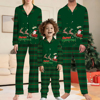 Picture of Family Pajama Set - Christmas Family Pajama Sets - Santa with Elks - Pattern Long Sleeves Pajamas