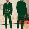 Picture of Family Pajama Set - Christmas Family Pajama Sets - Santa with Elks - Pattern Long Sleeves Pajamas