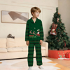 Picture of Family Pajama Set - Christmas Family Pajama Sets - Santa with Elks - Pattern Long Sleeves Pajamas