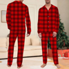 Picture of Family Pajama Set - Family Christmas Pajama Sets - Christmas Red Pattern Long Sleeves Pajamas - Gift for Loved One