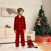Picture of Family Pajama Set - Family Christmas Pajama Sets - Christmas Red Pattern Long Sleeves Pajamas - Gift for Loved One
