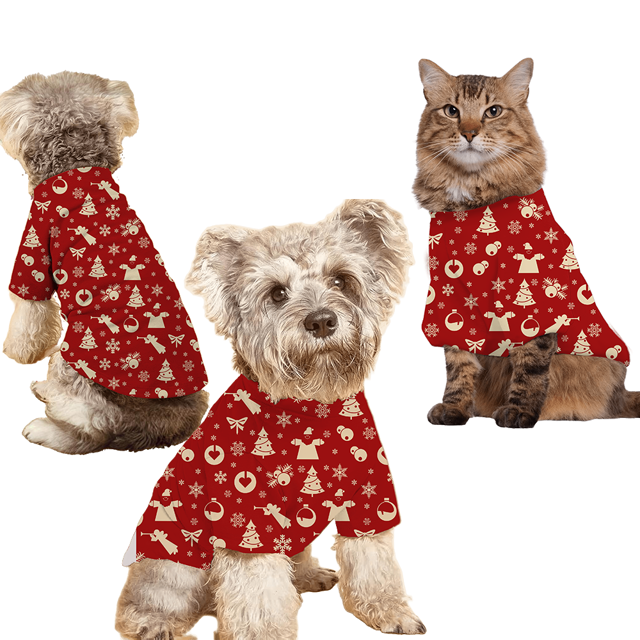 Picture of Family Pajama Set - Family Christmas Pajamas Set -  Christmas Red Sleepwear