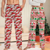 Picture of Custom Pajama Pants - Family Custom Christmas Pajama Pants with Face - Pajama Bottoms - Christmas Gift for Family