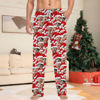 Picture of Custom Christmas Pajama Pants with Santa's Hat & Face - Pajama Bottoms - Christmas Gift for Family & Friends