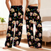 Picture of Custom Pajama Pants | Custom Face Christmas Pajama Pants | Colorful Christmas Lights