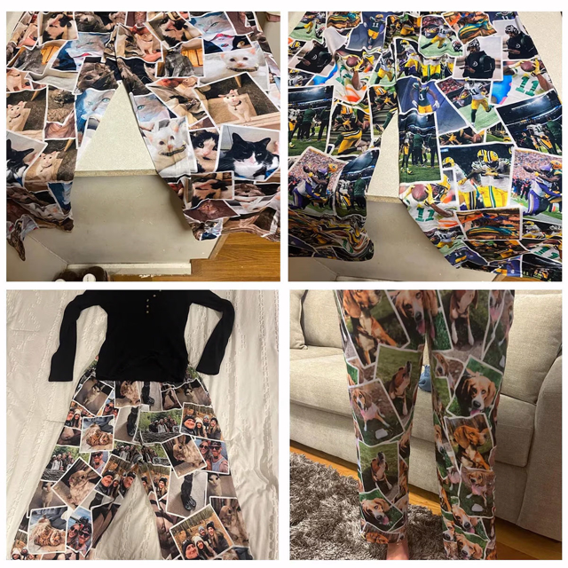 Picture of Custom Pajama Pants with Faces | Personalized Pajama bottoms for gift giving | Christmas Gift for Friend