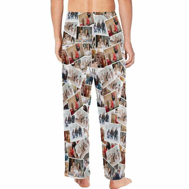 Picture of Custom Pajama Pants with Faces | Personalized Pajama bottoms for gift giving | Christmas Gift for Friend