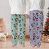 Picture of Custom Flannel Pajama Pants | Personalized Face Pajama Bottom Gift | Heartwarming Christmas Gift