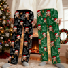 Picture of Custom Flannel Pajama Pants | Personalized Face Winter Pajama Bottom | Christmas Gift