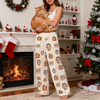 Picture of Custom Photo Flannel Pajama Pants - Personalized Dog or Cat Face Sleepwear Gift | Winter Gift