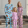 Picture of Custom Pajama Sets | Personalized Long Sleeves Pajama with Faces and Name | Custom Pajama