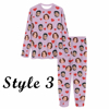 Picture of Custom Pajama Sets | Personalized Long Sleeves Pajama with Faces and Name | Custom Pajama