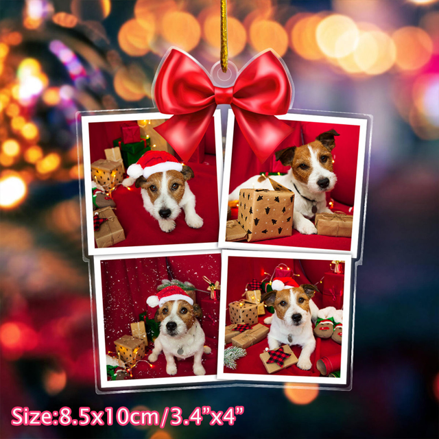 Picture of Custom Photos Christmas Tree Ornament | Family Christmas Ornament | Xmas Home Decors