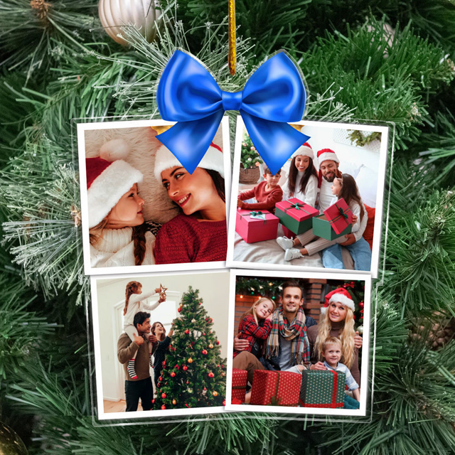 Picture of Custom Photos Christmas Tree Ornament | Family Christmas Ornament | Xmas Home Decors