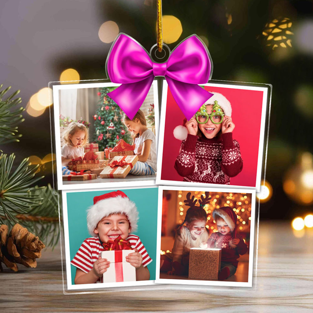 Picture of Custom Photos Christmas Tree Ornament | Family Christmas Ornament | Xmas Home Decors