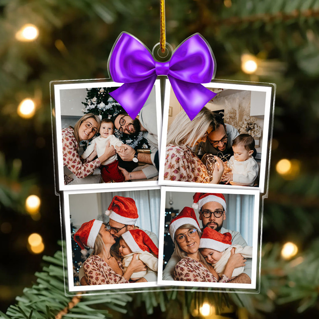 Picture of Custom Photos Christmas Tree Ornament | Family Christmas Ornament | Xmas Home Decors