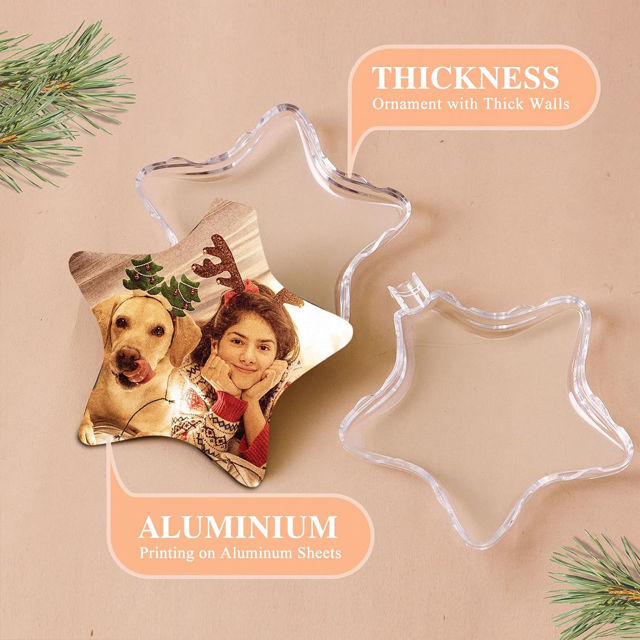 Picture of Custom Photo Christmas Tree Ornament | Christmas Ball Ornament | Xmas Home Decors