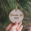 Picture of Custom Wood Christmas Tree Ornament with Photo | Family Christmas Ornament | Christmas Decors